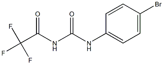 N-(4-bromophenyl)-N'-(trifluoroacetyl)urea Struktur