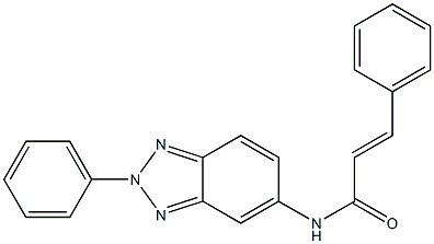 3-phenyl-N-(2-phenyl-2H-1,2,3-benzotriazol-5-yl)acrylamide Struktur