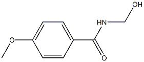 N-(hydroxymethyl)-4-methoxybenzamide Struktur