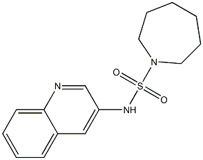 N-(3-quinolinyl)-1-azepanesulfonamide Struktur