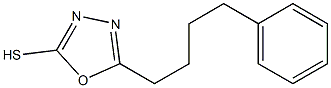 5-(4-phenylbutyl)-1,3,4-oxadiazole-2-thiol Struktur