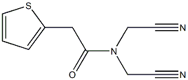 N,N-bis(cyanomethyl)-2-thien-2-ylacetamide Struktur