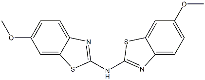 N,N-bis(6-methoxy-1,3-benzothiazol-2-yl)amine Struktur