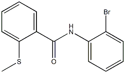 N-(2-bromophenyl)-2-(methylsulfanyl)benzamide Struktur