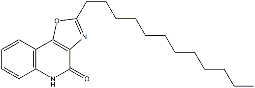 2-dodecyl[1,3]oxazolo[4,5-c]quinolin-4(5H)-one Struktur