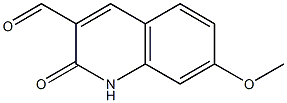 7-(methyloxy)-2-oxo-1,2-dihydroquinoline-3-carbaldehyde Struktur