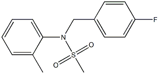 N-(4-fluorobenzyl)-N-(2-methylphenyl)methanesulfonamide Struktur