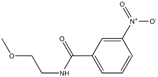 3-nitro-N-[2-(methyloxy)ethyl]benzamide Struktur