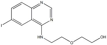 2-{2-[(6-iodo-4-quinazolinyl)amino]ethoxy}ethanol Struktur