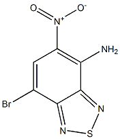 4-amino-7-bromo-5-nitro-2,1,3-benzothiadiazole Struktur