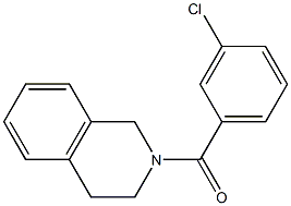 2-(3-chlorobenzoyl)-1,2,3,4-tetrahydroisoquinoline Struktur