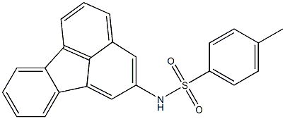 N-(2-fluoranthenyl)-4-methylbenzenesulfonamide Struktur