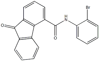 N-(2-bromophenyl)-9-oxo-9H-fluorene-4-carboxamide Struktur