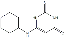 6-(cyclohexylamino)pyrimidine-2,4(1H,3H)-dione Struktur