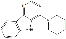 4-(1-piperidinyl)-5H-pyrimido[5,4-b]indole Struktur