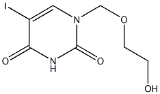 1-[(2-hydroxyethoxy)methyl]-5-iodo-2,4(1H,3H)-pyrimidinedione Struktur