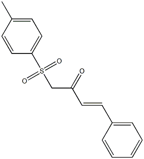 1-[(4-methylphenyl)sulfonyl]-4-phenyl-3-buten-2-one Struktur