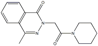 4-methyl-2-[2-oxo-2-(1-piperidinyl)ethyl]-1(2H)-phthalazinone Struktur