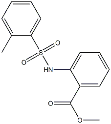 methyl2-{[(2-methylphenyl)sulfonyl]amino}benzoate Struktur