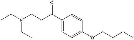 1-(4-butoxyphenyl)-3-(diethylamino)-1-propanone Struktur