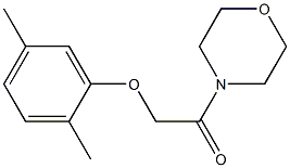 2-(2,5-dimethylphenoxy)-1-(4-morpholinyl)-1-ethanone Struktur