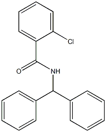 N-benzhydryl-2-chlorobenzamide Struktur