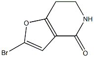 2-bromo-6,7-dihydrofuro[3,2-c]pyridin-4(5H)-one Struktur