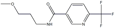 N-(3-methoxypropyl)-6-(trifluoromethyl)nicotinamide Struktur