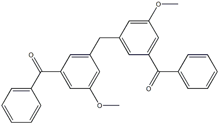 3,3''-Methylenebis(5-methoxybenzophenone) Struktur