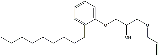 1-(Allyloxy)-3-(2-nonylphenoxy)-2-propanol Struktur