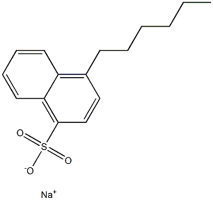 4-Hexylnaphthalene-1-sulfonic acid sodium salt Struktur