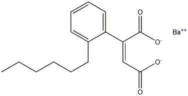 2-(2-Hexylphenyl)maleic acid barium salt Struktur