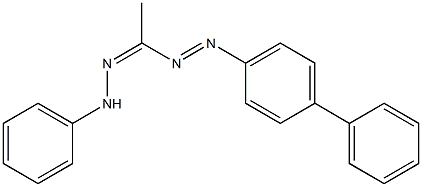 1-(2-Phenylhydrazono)-1-(biphenyl-4-ylazo)ethane Struktur