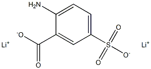 2-Amino-5-sulfobenzoic acid dilithium salt Struktur