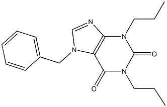 1,3-Dipropyl-7-benzylxanthine Struktur