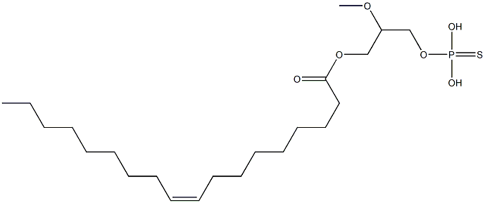 (2S)-1-O-[(Z)-9-Octadecenoyl]-2-O-methyl-glycerol-3-O-thiophosphoric acid Struktur