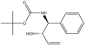 [(1S,2S)-1-Phenyl-2-hydroxy-3-butenyl]carbamic acid tert-butyl ester Struktur