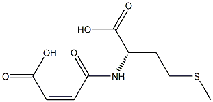 (S)-2-[[(Z)-3-Carboxy-1-oxo-2-propenyl]amino]-4-(methylthio)butanoic acid Struktur