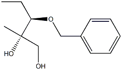 (2S,3R)-3-Benzyloxy-2-methylpentane-1,2-diol Struktur