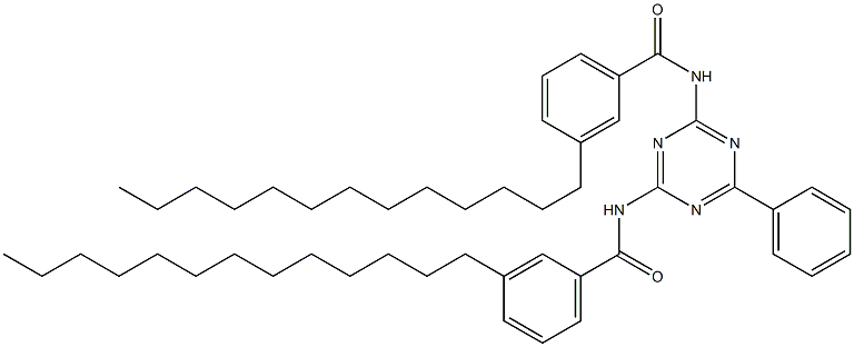 N,N'-(6-Phenyl-1,3,5-triazine-2,4-diyl)bis(3-tridecylbenzamide) Struktur