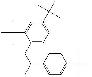 1-(2,4-Di-tert-butylphenyl)-2-(4-tert-butylphenyl)propane Struktur