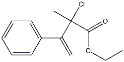 3-Phenyl-2-methyl-2-chloro-3-butenoic acid ethyl ester Struktur