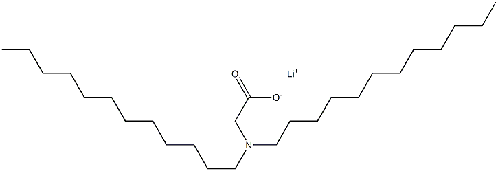 N,N-Didodecylaminoacetic acid lithium salt Struktur