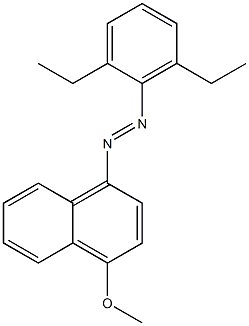 1-[(2,6-Diethylphenyl)azo]-4-methoxynaphthalene Struktur