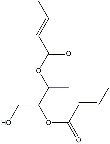 1,2,3-Butanetriol 2,3-biscrotonate Struktur