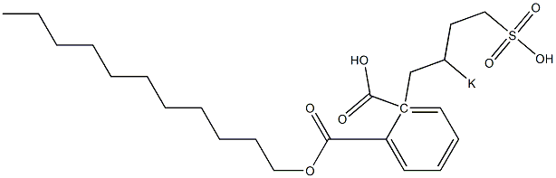 Phthalic acid 1-undecyl 2-(2-potassiosulfobutyl) ester Struktur