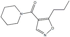 4-(Piperidinocarbonyl)-5-propylisoxazole Struktur