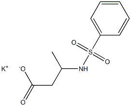 3-(Phenylsulfonylamino)butanoic acid potassium salt Struktur