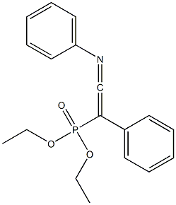 1-(Diethoxyphosphinyl)-1-phenyl-N-phenylketenimine Struktur