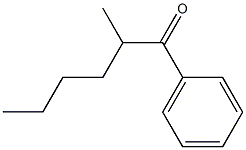 1-Phenyl-2-methyl-1-hexanone Struktur